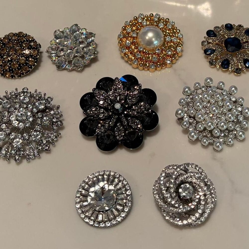 These are handmade vintage inspired Brooches!